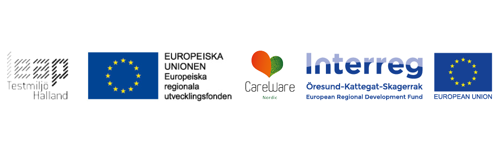 Logotyper för Tetsmiljö Halland och Europeiska regionala utvecklingsfonden