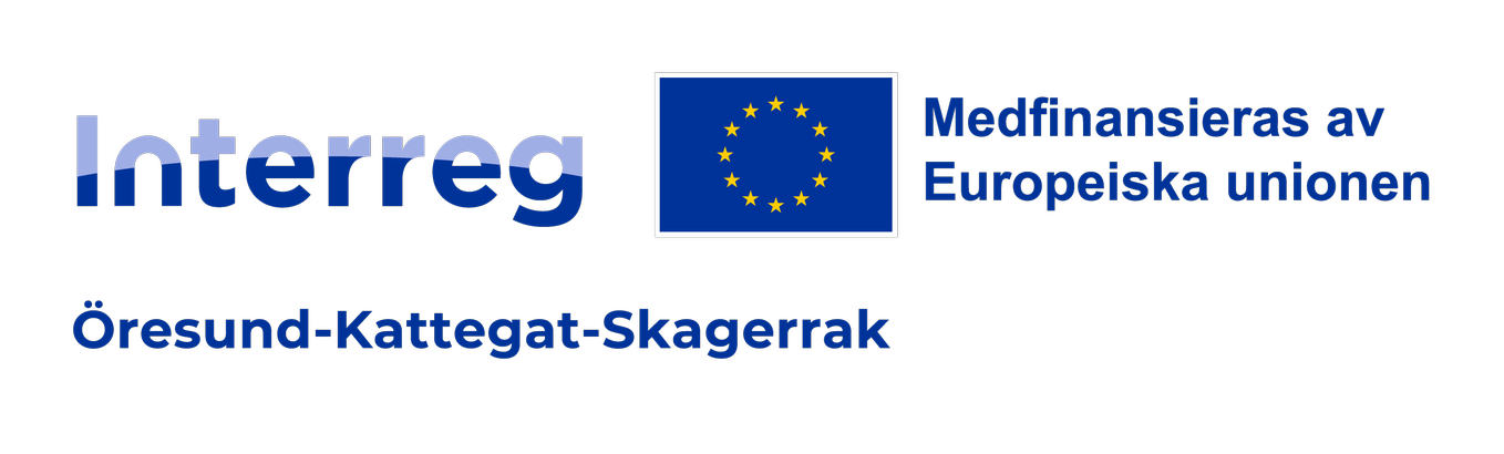 Logotyp med en blå och gul EU-flagga. Illustration.